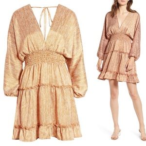 MOON RIVER RUFFLE MINIDRESS